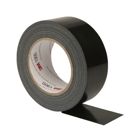 3M Polyethylene Cloth Black Duct Tape 50mm (Case of 24) - 1900