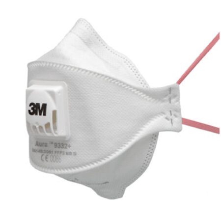 3M Flat-Fold Particulate Respirator (Case of 120) - 9332 P3