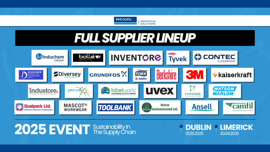 Rexel Industrial Solutions Sustainability Event 2025 at Radisson Blu Hotel, Limerick, and Carlton Hotel, Blanchardstown, Dublin.